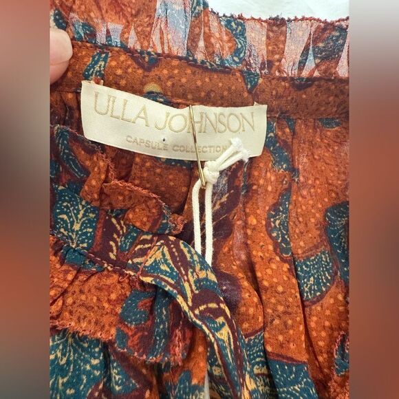 NWT Ulla Johnson Beatrice Dress Baked Clay - Picture 9 of 9